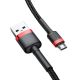 2. Baseus Cafule Cable durable nylon cable USB / micro USB 2A 3M black-red (CAMKLF-H91)