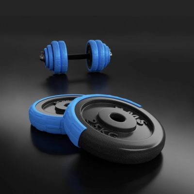 HMS SGG30 BAR 2-in-1 weight set (barbell and dumbbells) 30 kg