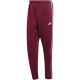 2. Men's adidas Essentials 3-Stripes Fleece Tapered Cuffed Pants Burgundy KY4134