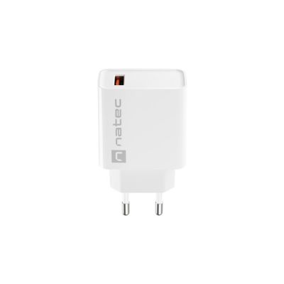 3. NATEC RIBERA USB-A 18W WHITE CHARGER NUC-2057