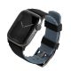 Uniq Linus Apple Watch Series 4/5/6/7/8/SE/SE2/Ultra strap 42/44/45mm. Airosoft Silicone black/midnight black