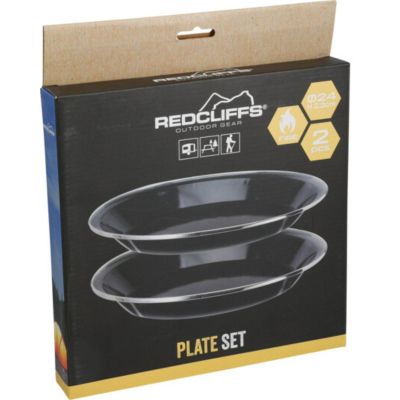 6. BOWL TOURIST PLATE 2PCS 24CM ALUMINUM REDCLIFFS