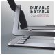 9. Axagon STND-LAG Laptop-Ständer, höhenverstellbar, faltbar, Aluminum Notebook and tablet stand Gray 43.9 cm (17.3")