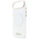 7. Guess IML Gradient Script Metal MagSafe Case for iPhone Air - White
