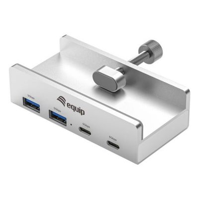 Equip 128967 hubs and hubs USB 3.2 Gen 1 (3.1 Gen 1) Type-A 5000 Mbit/s Aluminum
