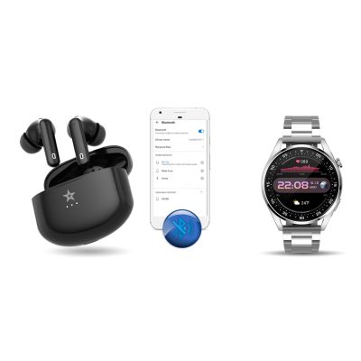 16. GIEWONT RealSound PRO ANC ENC GWS800-1 Wireless Headphones Black