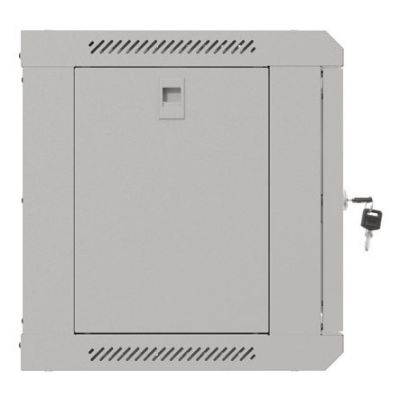 4. Lanberg 19" 6U 540x350 gray glass door wall-mounted rack cabinet (Flat Pack)