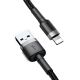6. Baseus Cafule USB-A / Lightning 2.4A QC 3.0 cable 0.5 m - black-gray
