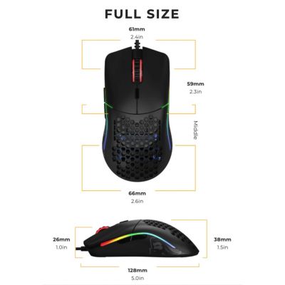 8. GLORIOUS PC MOUSE RACE MODEL O GAMING BLACK MATT