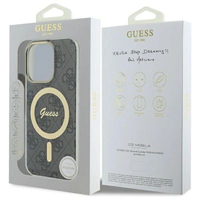8. Guess IML 4G MagSafe Case for iPhone 16 Pro Max - Black