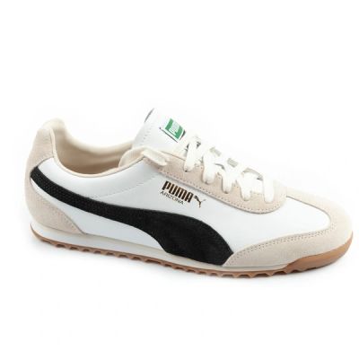Puma Arizona Retro Beige Leather Unisex Women's Sports Shoes