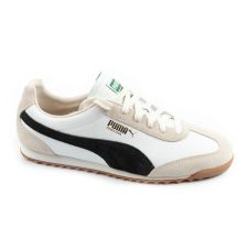 Puma Arizona Retro Beige Leather Unisex Women's Sports Shoes