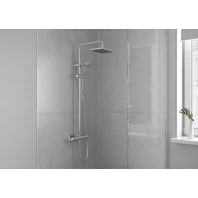 5. Hansgrohe Showerpipe 230 shower system 2 heads Wall Black