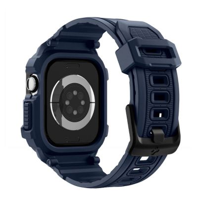 3. Spigen Rugged Armor Pro Strap for Apple Watch 42mm - Navy Blue