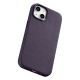 12. iCarer Case Leather Cover Case for iPhone 14 Dark Purple (WMI14220705-DP) (MagSafe Compatible)
