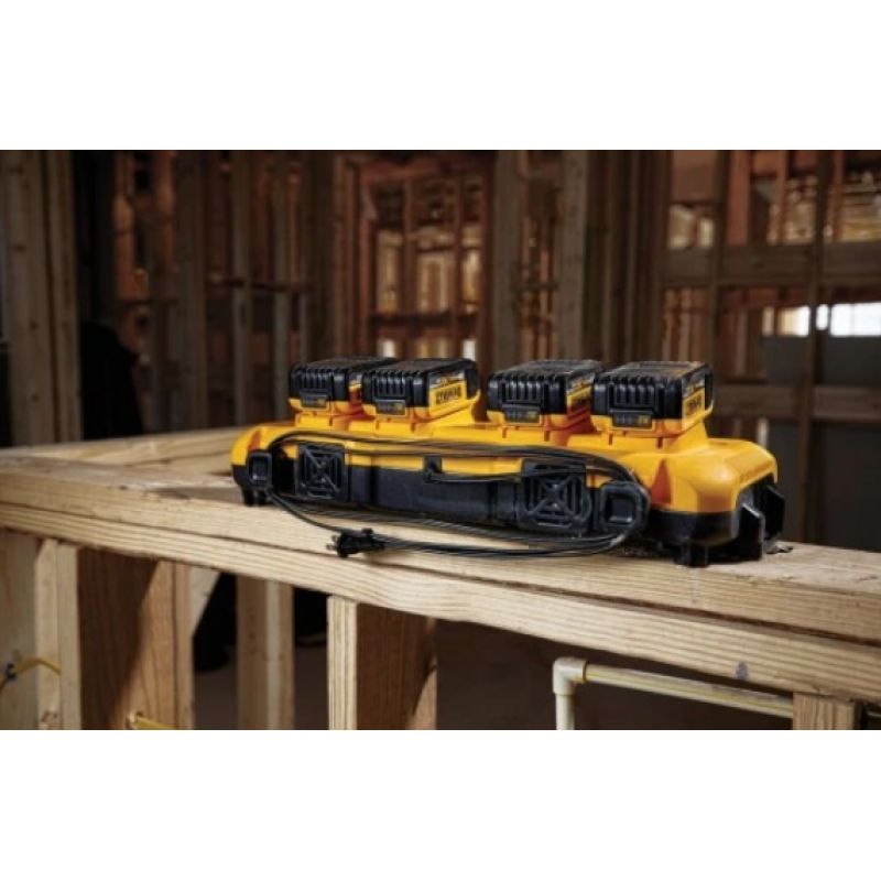 9. DEWALT DCB104 4-WAY MULTIVOLTS 8A XR CHARGER
