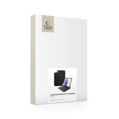 12. Tech-Protect Smartcase Magnetic with Keyboard for iPad 10.9” 2022 / iPad 11” 2025 - Black