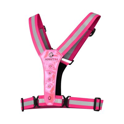 2. Rogelli pink LED reflective vest