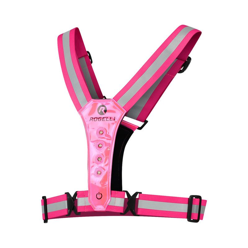 2. Rogelli pink LED reflective vest