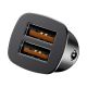 5. Baseus Square smart car charger 2x USB QC3.0 Quick Charge 3.0 SCP AFC 30W black (CCALL-DS01)