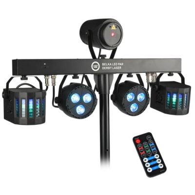 6. LIGHT4ME multi-effect LED PAR DERBY LASER BEAM