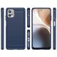 2. Carbon Case for Xiaomi Poco F4 5G flexible silicone carbon cover blue