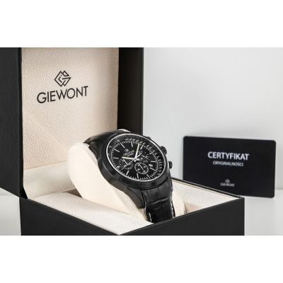 8. Men's Watch Giewont Chronograph Sapphire Black GW7650-A4