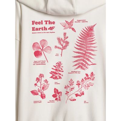 7. Women's loose sweatshirt with hood 4F 4FRSS26TSWSF2836-11S