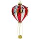 2. Mica Glass Balloon-Shaped Bauble – Red/Blue