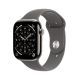 Apple Watch Series 11 Cellular 46mm Natural Titanium Case with Stone Gray Sport Band - M/L