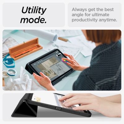 12. Spigen Urban Fit Case for iPad Air 10.9'' 4/5 2020-2022 / 11.6'' 2024 - Black