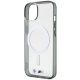 6. BMW BMHMP14SHCRS iPhone 14 6.1" case transparent hardcase Silver Ring MagSafe