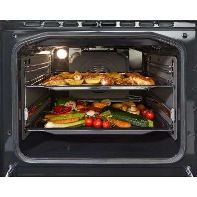 30. GORENJE GECS6B70CLI Retro electric cooker 60 cm | ExtraSteam | AirFry | FrozenBake | cream