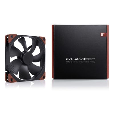 6. Noctua NF-A14 Computer Case Fan 14 cm Black, Brown 1 pc.