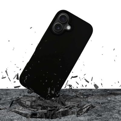 4. 3mk Silicone Case for iPhone 16 Plus - Black