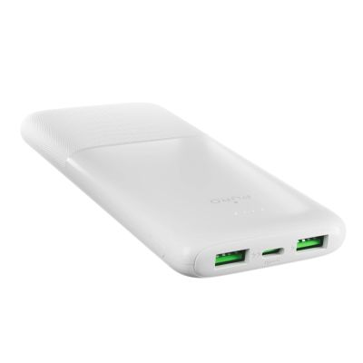 4. Powerbank Puro DAILY 10 PLUS 10000mAh 2x USBA / 1x USB-C 22.5W - white