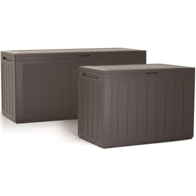 15. GARDEN BOX 190L BROWN WOODEBOX