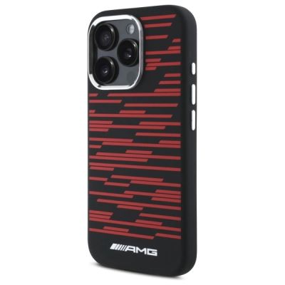 2. AMG Silicone Graphics MagSafe Case for iPhone 16 Pro Max - Black