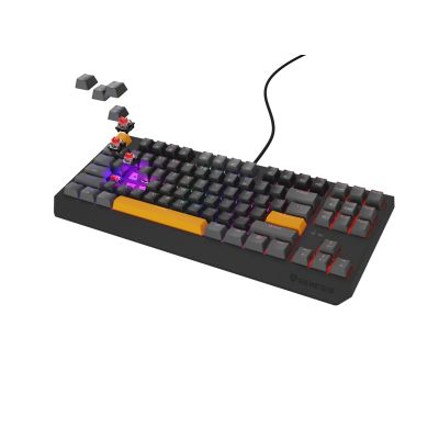 2. GENESIS Thor 230 TKL Gaming Keyboard USB + RF Wireless + Bluetooth QWERTY Black, Gray, Orange