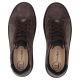 21. Women's leather platform sneakers, brown, Filippo DP6119