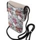 5. Hello Kitty Leather Tags Graffiti Cord bag - beige