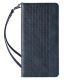4. Magnet Strap Case Case for Samsung Galaxy S23 Flip Wallet Mini Lanyard Stand Blue