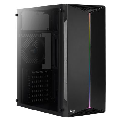 Aerocool PGS SPLIT A AEROPGSSPLIT-A-BKRGB case (ATX, Micro ATX, Mini ITX; black)