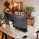 5. Ergotron HX Desk Monitor Arm White - desk mount for monitor