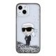 3. Karl Lagerfeld KLHCP15SLKKNSK iPhone 15 6.1" transparent hardcase Liquid Glitter Ikonik