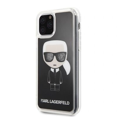 2. Karl Lagerfeld Iconic Glitter iPhone 11 Pro Case - Black