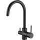 3. Deante Nero sink tap for filtered water, black BCH_N64M