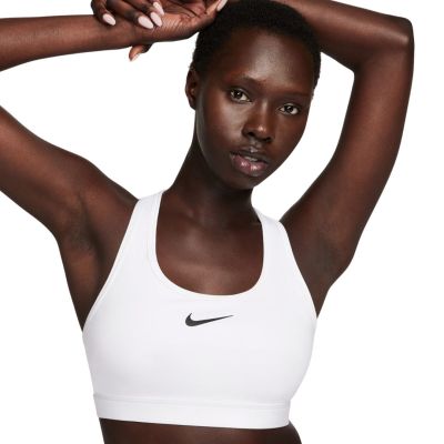 Nike Swoosh Medium Support Sports Bra White DX6821 100 XS