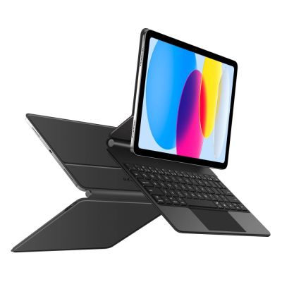 3. Tech-Protect Smartcase Magnetic with Keyboard for iPad 10.9” 2022 / iPad 11” 2025 - Black