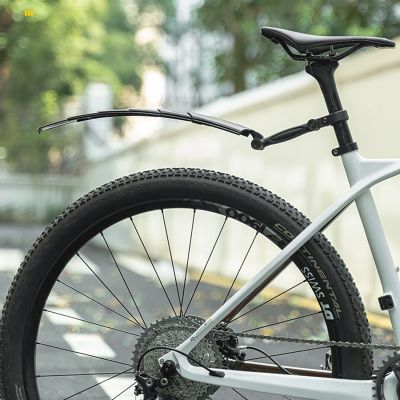 9. Rockbros FK-810 Folding Telescopic Bicycle Fender Set - Black